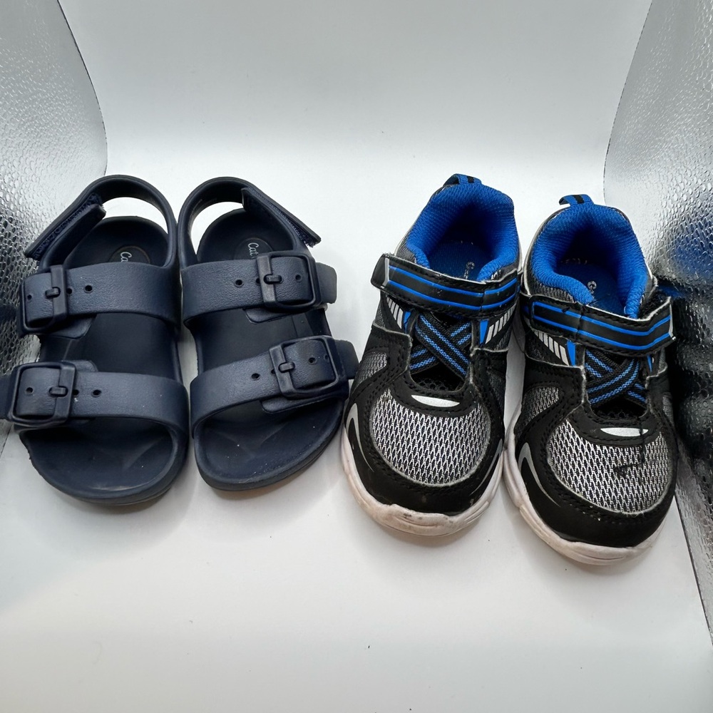 Cat & Jack Toddler Shoes Bundle Size 6 Sandals + Sneakers